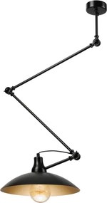 Brilagi - LED állítható rudas csillár IRONBEAM 1xE27/60W/230V fekete