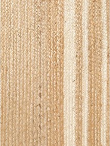 Krémszínű-natúr színű kétoldalas-kézi szövésű juta szőnyeg 120x170 cm Jutta – Hanse Home