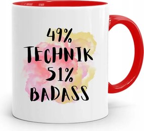 Technikusoknak Piros Ajándék Bögre fényképes nyomtatással