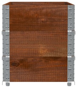 vidaXL barna tömör fenyőfa kerti növénytartó 100 x 50 cm