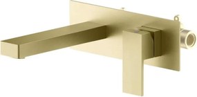AREZZO design CUBEFIELD fali mosdócsaptelep, szálcsiszolt arany