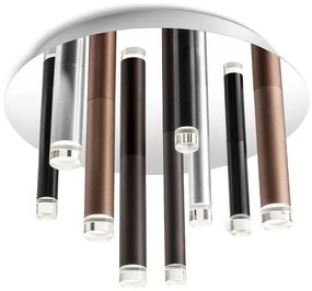 Redo 01-2042 - LED Mennyezeti lámpa MADISON 9xLED/4W/230V fényezett króm/fekete/réz