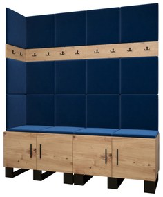 Előszobabútor Amanda 12 (artisan tölgy + kék). 1085961