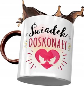 Bordó Bögre Vőfély Tanúnak Ajándék Nyomtatott Fotóval