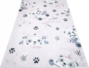 Gyerek Szőnyeg Színes 160x230 Panda Trópusok Fű