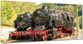 Festmények 120x60 Gőzmozdony