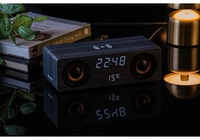 Digitális rádiós ébresztőóra vezeték nélküli töltővel Classic BT – Karlsson