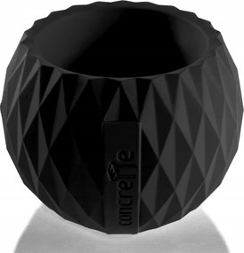 Virágtartó Bauble Black Matt Poli 7,6 cm Virágtartó