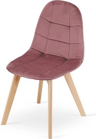 Akció Sötét rózsaszín bársony étkezőszék BORA II. minőség