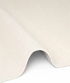 Krémszínű kézi szövésű gyapjú szőnyeg 140x200 cm Puristic Knots – Elle Decoration