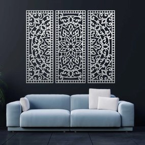 Faldekoráció háromrészes mandala panel | AURELIA