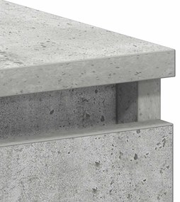 betonszürke szerelt fa íróasztal 90 x 45 x 76 cm