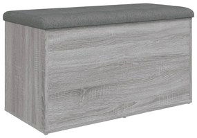 szürke sonoma színű szerelt fa tárolópad 82 x 42 x 45 cm