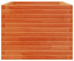 viaszbarna tömör fenyőfa kerti virágláda 110 x 60 x 49,5 cm