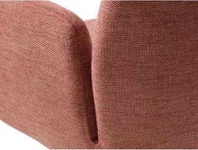 Rózsaszín kárpitozott karfás étkezőfotel Roxana – Unique Furniture