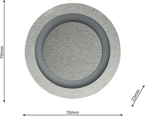 Eko-Light OTI MAX EKS4338 Beépíthető lépcsőházi lámpa 1x0,6W/LED 3000K 13LM IP20