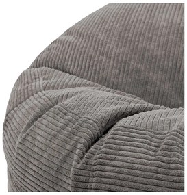 Fekete kordbársony babzsákfotel Roll 135 – SLOWDOWN