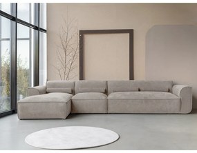 Bézs sarokkanapé (bal oldali) Flex Felix – Miuform