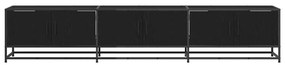 TV szekrény Musta tammi 210 x 35 x 41 cm Faanyag