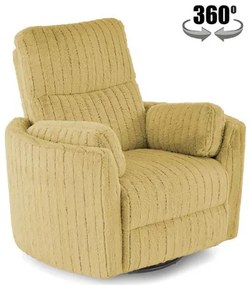 Pegas dönthető és forgatható fotel mustársárga