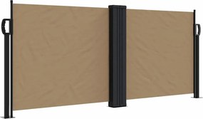 vidaXL topszínű behúzható oldalsó napellenző 100 x 600 cm
