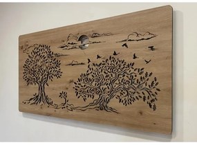 Li-Go 5307/DUB2 - LED Fényerőszabályozható fali dekoráció LED/24W/230V 120x60 cm tölgy