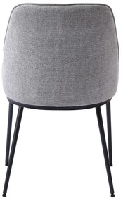 Szürke étkezőszék szett 2 db-os Meridian – Unique Furniture
