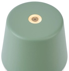Asztali lámpa zöld LED-del IP65 újratölthető töltőállomással - Bass