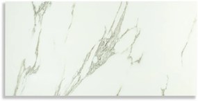 Öntapadós PVC csempepanel, 4db-os csomag, Csontfehér-barna márvány, 30 x 60 cm