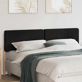 Kárpitozott fejtámla Barna és fekete 180 cm Tömör fenyőfa