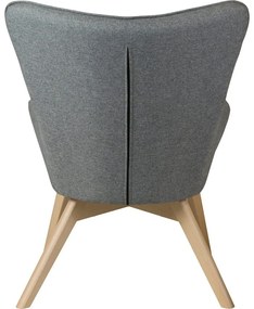 Szürke fotel Niko – Ropez