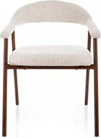 Lagos D Raven étkezőszék világosbézs/dió