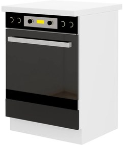 Alsó konyhaszekrény Oran 60 DG BB (fehér + fekete). 1033035
