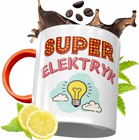 Narancssárga Bögre Villanyszerelőnek Tökéletes Ajándék fényképes nyomtatással