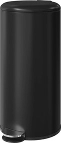HOMCOM 30 l pedálos szemetes lágyzáró fedéllel és pedállal, levehető belső vödörrel — fekete, 36 x 30 x 63,5 cm | Aosom