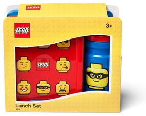 Iconic piros-kék uzsonnásdoboz és kulacs szett - LEGO®