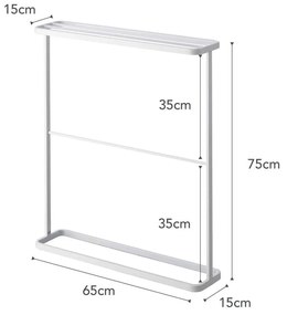 Tower fehér törölközőtartó állvány - YAMAZAKI
