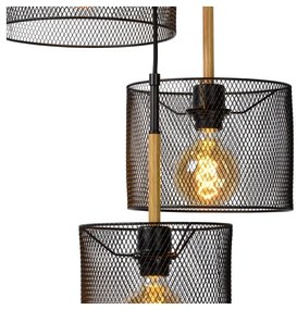 Lucide 45459/03/30 - Csillár zsinóron BASKETT 3xE27/40W/230V