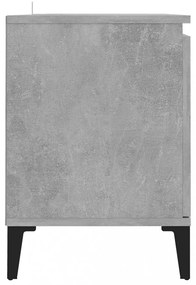 betonszürke TV-szekrény fémlábakkal 103,5 x 35 x 50 cm