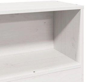 fehér tömör fenyőfa fejtámla tárolóval 90 cm