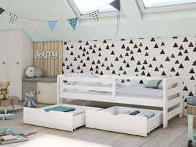 Gyerekágy 90 x 200 cm Erin (ágyráccsal és tárolóhellyel) (fehér). 1012941