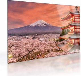 Kép - Fujiyoshida, Japán (üvegen) (70x50 cm)