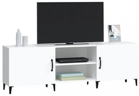 fehér szerelt fa TV-szekrény 150 x 30 x 50 cm
