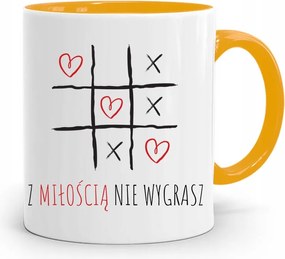 Sárga Vicces Bögre Vicces Szerelemmel Nem Nyersz a fényképes nyomattal