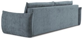 Kék zsenília kinyitható kanapé 230 cm Leila – Makamii