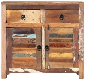 tömör újrahasznosított fa komód 70 x 30 x 68 cm