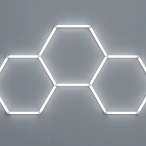 Låmpa panel Hexagon 3 plafon fehér garåzshoz 6500K