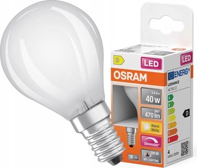 Led izzó P45 Golyó E14 3.4W 40W 2700K CRI90 Filament Tompítható Osram