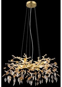 Globo 64132-8 - Csillár zsinóron DANNA 8xG9/8W/230V átm. 61 cm arany