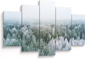 Kép - Havas erdőcsúcsok (150x105 cm)
